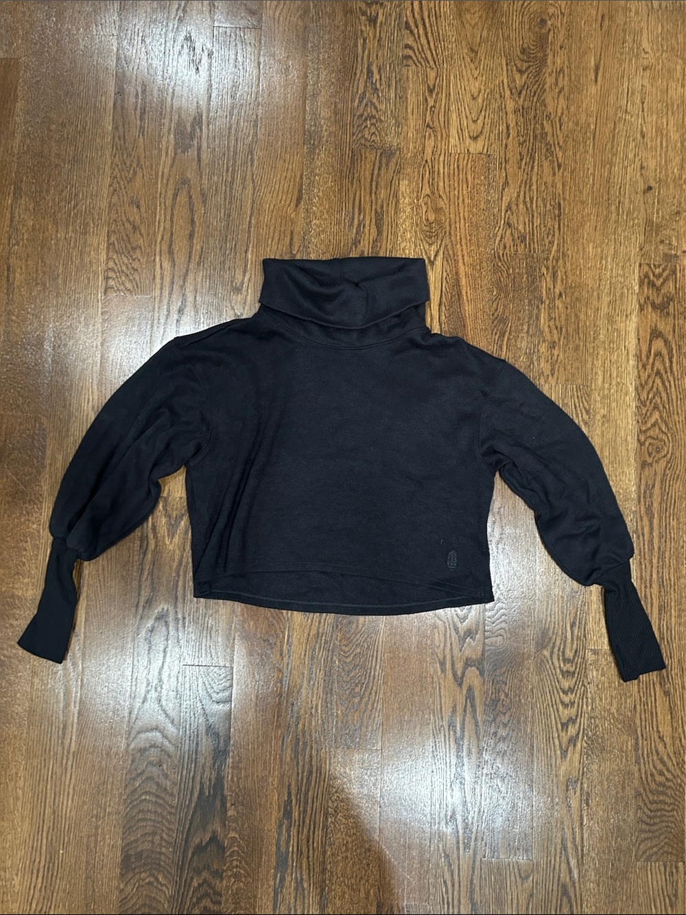 Free people Movement Black Turtleneck Cropped Women's Sweater